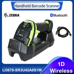 Zebra LI3678-SR3U42A0S1W Wireless 1D Barcode Scanner with Cradle & USB Cable - Bild 1 von 8