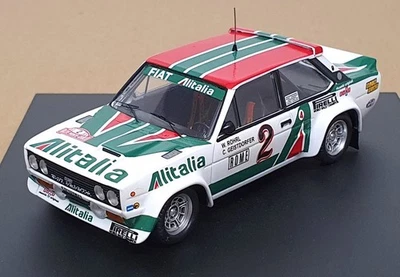 Trofeu 1/43 Scale 1409 - Fiat 131 Abarth #2 Monte Carlo 1978 - White/Green/Red - Image 1 of 4