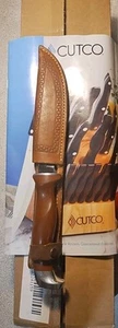 CUTCO 1069 Single Blade knife with Original Leather Sheath in BOX. - Picture 1 of 5