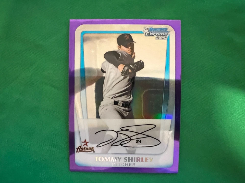 2011 Bowman Chrome Prospects Purple Refractors #BCP150 Tommy Shirley 321/799 - Image 1 of 1