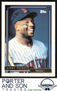 Kirby Puckett Gold 1992 Topps #575 Minnesota Twins Baseball Card - Picture 1 of 2