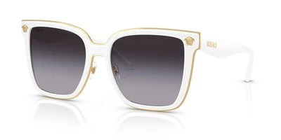 Gafas de sol Versace VE2278D 3148G 58 mm blanco/gris lente degradada Foto 1 de 3