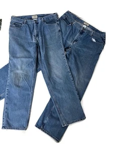 2 Stück LL Bean Standard Fit Jeans Herren Größe 40 x 32 Blau Denim Medium Wash " - Bild 1 von 9