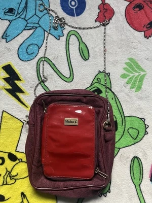 Moira C Red Crossbody Shoulder Bag Vintage Collectible Organiser Retro - Image 1 of 4