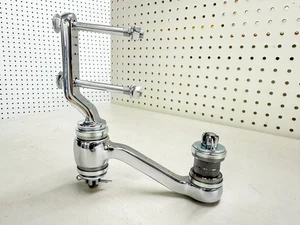 NEW 1955-57 GM CHEVY BEL AIR HEAVY DUTY IDLER ARM W/ BEARING CONVERSION / CHROME - Picture 1 of 10