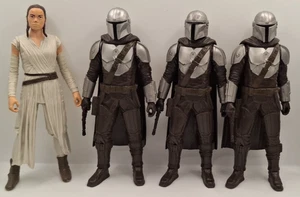 Lote de 4 figuras de acción de Star Wars - Rey Jakku - The Mandalorian - Figuras sueltas - Imagen 1 de 9