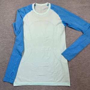 Lululemon Shirt Womens 8 Swiftly Tech Long Sleeve Seamless Crew Running - Picture 1 of 8
