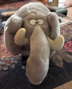 Great American Toy Co. Gray Plush 10" Crossed Eyed Eugene Elephant - Picture 1 of 8