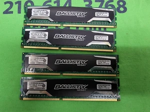Crucial BallistiX 8GB (4GBx4) DDR3 1600MHz RAM BLS4G3D1609DS1S00.16FER2 - Picture 1 of 1