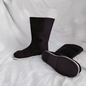 Unisex Men Mid-calf Boots Shoes Flat Non Slip Cosplay Casual Hanfu Ethnic Retro - Picture 1 of 12
