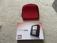 Nintendo 2DS Console (Red, CIB) with Nintendo Brand Red Carrying Case