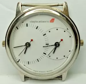 Virgin Atlantic Airways Uhr Dual Time Quartz läuft ausgemustert ohne Band Airline - Bild 1 von 9