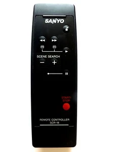 SANYO CAMCORDER REMOTE CONTROL SCR-18 battery hatch missing - Picture 1 of 1