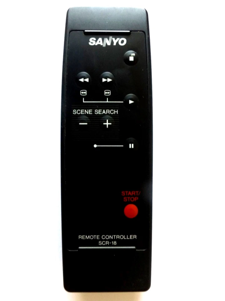 SANYO CAMCORDER REMOTE CONTROL SCR-18 battery hatch missing - Image 1 of 1