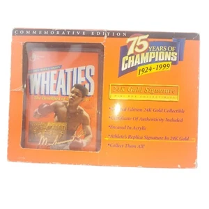 Mini Wheaties Box Muhammad Ali - 75 Years of Champions 24K Gold Signature - Bild 1 von 4