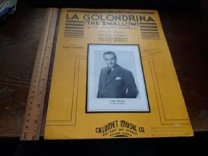 Vintage 1935 Sheet Music La Golondrina THE SWALLOW Uke Hawaiian Guitar Chorus - Picture 1 of 7