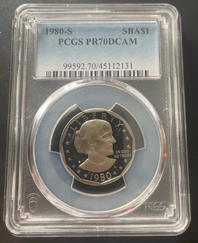 1980 S Susan B. Anthony Dollar PCGS PR70DCAM (PERFECT GRADE) Cover