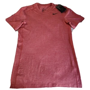 NWT Nike Shirt Men's Small Red Black Dri Fit Activewear Gym Active Logo Swoosh - Picture 1 of 4