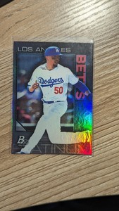 2020 Bowman Platinum Mookie Betts Base Card #1 - Los Angeles Dodgers