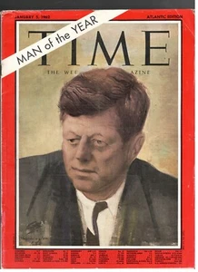 TIME JOHN FITZGERALD KENNEDY MAN OF THE YEAR-ADV. ROLEX Magazine 1962 January 5 - Picture 1 of 1