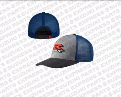 NUEVO SOMBRERO GORRA CAMIONERO SUZUKI AZUL Y GRIS GRIS GSX-R 990A0-17163 Foto 1 de 2