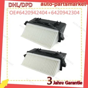 2x Luftfilter Für Mercedes Benz C/E/M-Klasse OM642 Motor 300 350 CDI 6420941204. - Bild 1 von 9