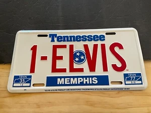 1977 1-Elvis Memphis Tennessee License Plate Booster Front 1 Elvis - Picture 1 of 1