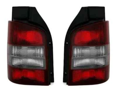 Luci Posteriore SX + Dx Nero Rosso per VW T5 Bus + Transporter 2003-2009 - Immagine 1 di 3