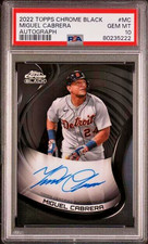 2022 Topps Chrome Black Autographs Auto Miguel Cabrera PSA 10 Detroit Tigers