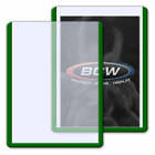 BCW Toploader Card Holder Border Green (3&quot; x 4&quot;) (25 Holders Per Pack)