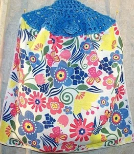 Home Decor' Kitchen Hanging Kitchen Towel Flowers Yellow Blue Pink Green - Picture 1 of 1