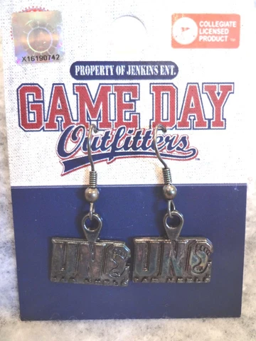 NORTH CAROLINA TAR HEELS NCAA GAME DAY DANGLE UNC FOOT TAR HEEL EARRINGS ~NEW Cover