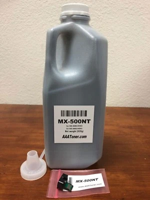 (930g) MX-500NT Toner Refill for Sharp MX-M283N, M363N, M453N, M503N U + Chip - Image 1 of 4