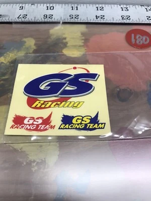 Vintage GS Racing Decal , Sticker NewInPack USA Shipped - Image 1 of 3