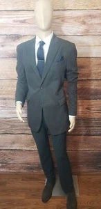 Mens Banana Republic 46L Full Canvas Double Vent Chocolate Pin Stripe Blazer!!!  - Picture 1 of 5