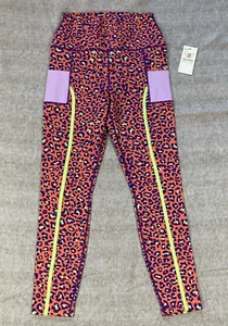 Peloton Brittany Allen Leopard Cargo High Waist Leggings Size Medium - Picture 1 of 10