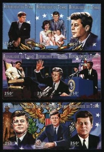 Ciad 1997 - Michel n. 1555-1563 A ** - MNH - John F. Kennedy - Foto 1 di 1