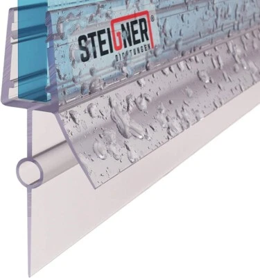 STEIGNER Guarnizione Doccia Spessore Vetro 7/8 MM, Dritto PVC UK22-08