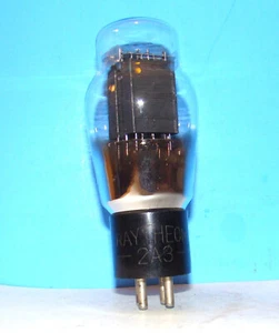 2A3 Raytheon amplifier audio radio electron vacuum tube valve ST shape 2A3G - Picture 1 of 3
