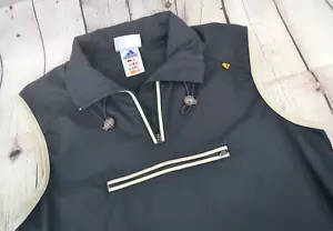 Adidas Herren Vintage 1/4 Reißverschluss Sport-/Trainingsweste Größe Large grün gebraucht, in einwandfreiem Zustand - Bild 1 von 7