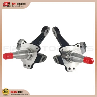 1-PIECE STOCK SPINDLES KNUCKLES PAIR NEW For 1974-1978 FORD MUSTANG II PINTO - Image 1 of 4