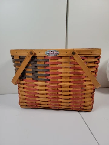Longaberger 1998 Collector Club 25th Anniversary Magazine Basket Drop In Liner Cover
