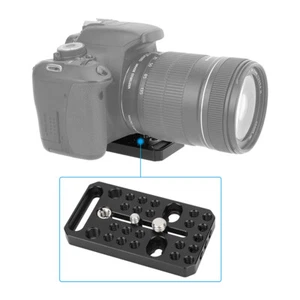 Multipurpose Cheese Mounting Plate w/ 1/4"-20 & 3/8"-16 Threads & Sliding Slots - Picture 1 of 8