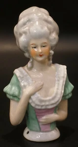 Half-Doll - barocke Dame mit Rüschen - bezaubernde Handwerkskunst - Picture 1 of 7