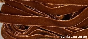 Vintage  3/8” Inch Dark Copper VELVET  Ribbon 10 yards SWISS Made" S-2-143 - Picture 1 of 1
