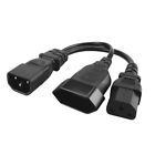 30cm IEC320 C14 to IEC320 C13+EU4.0mm Power Cord 1 to 2 Y-splitter Adapters Wire
