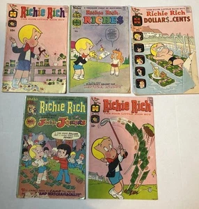 Cómic Richie Rich #78, #12, #97, #31, #36 1969-1977 - Imagen 1 de 8