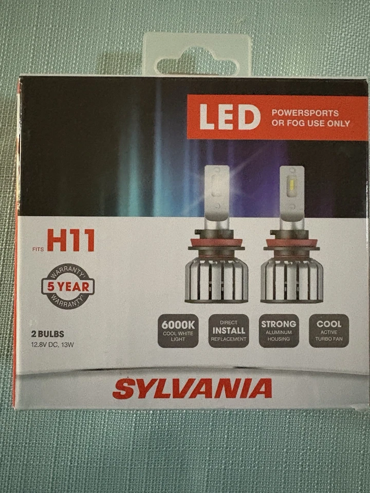 H11 LED Headlight High Quality Super Bright Bulbs Kit 6000K White High Low Bulbs - Image 1 of 2