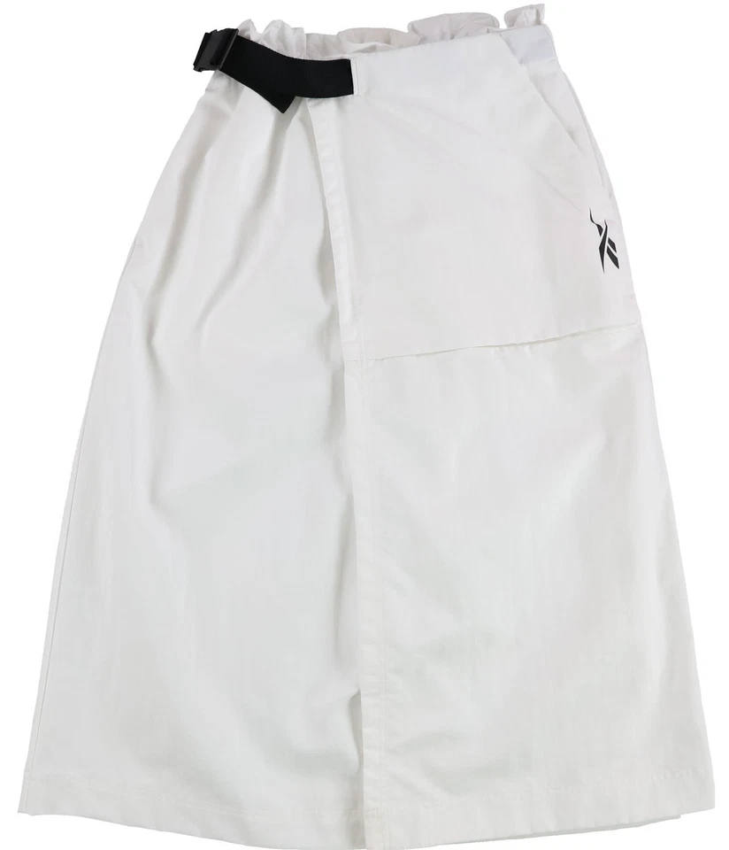 Falda envolvente con cinturón Reebok para mujer, blanca, S Foto 1 de 2