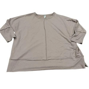 Spanx Perfect Length Dolman 3/4 Sleeve Soft Pullover Sweatshirt Beige Oat XL - Picture 1 of 5